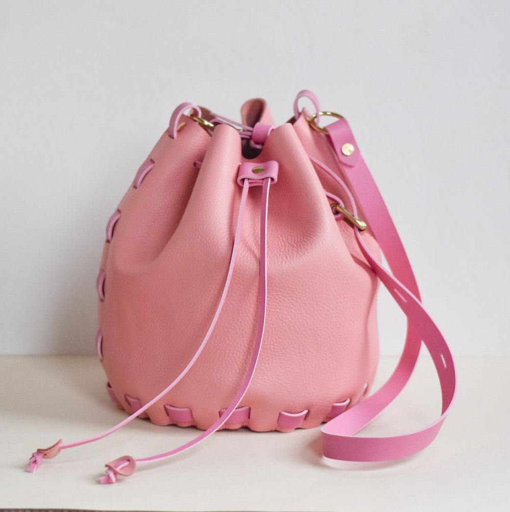 Make Your Own Stitchless Leather Bucket Bag Kit